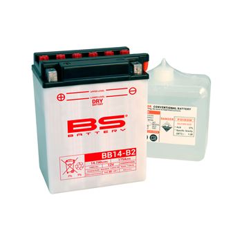 baterias de moto - Batería BS Battery BB14-B2 (con electrolito) | BS 310568