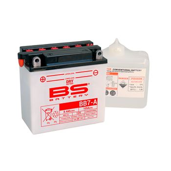baterias de moto - Batería BS Battery BB7-A (con electrolito) | BS 310592