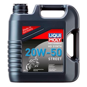 aceite moto 4t - Liqui Moly HD Synth 20w50 Street, 4L