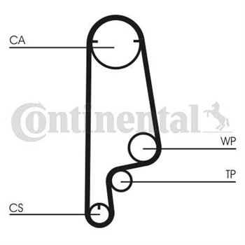 correa dentada arbol de levas - Correa dentada CONTITECH CT799