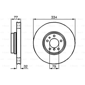 discos de freno coche - (BD541) Disco de freno BOSCH 0986478623
