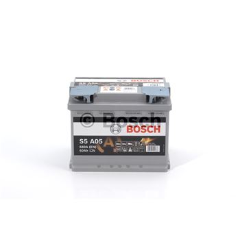 baterias de coche - (S5A05) Batería Stop-Start AGM Bosch 60Ah/680A | BOSCH 0092S5A050