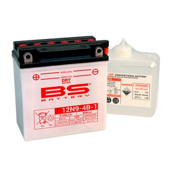 baterias de moto - Batería BS Battery 12N9-4B-1 (con electrolito) | BS 310537
