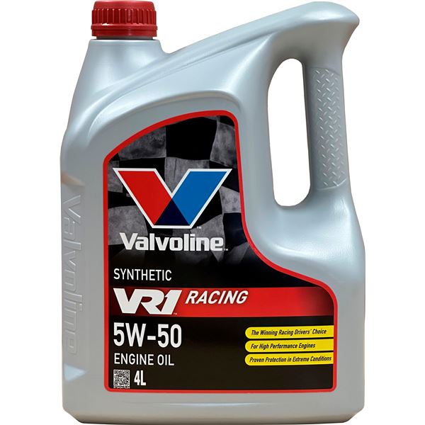 aceite de motor coche - valvoline vr1 racing 5w50 4l