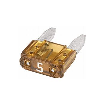 fusibles - Fusible mini con conector plano 5A, Beige