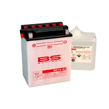 baterias de moto - Batería BS Battery BB14-A2 (con electrolito) | BS 310567