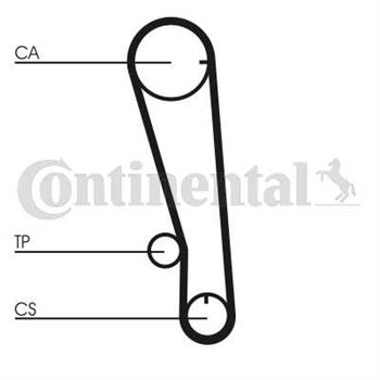 correa dentada arbol de levas - Correa dentada CONTITECH CT665