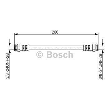 tubos flexibles de frenos - Tubo flexible de frenos BOSCH 1987481346