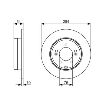 discos de freno coche - (BD1732) Disco de freno BOSCH 0986479A45