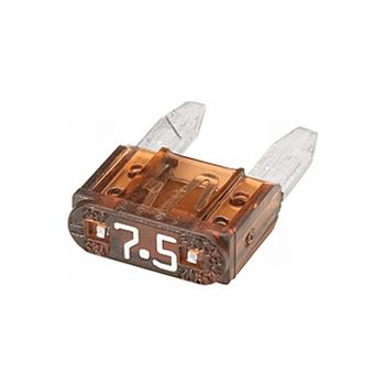 fusibles - Fusible mini con conector plano 7.5A, Marrón