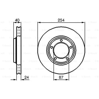 discos de freno coche - (BD579) Disco de freno BOSCH 0986478663