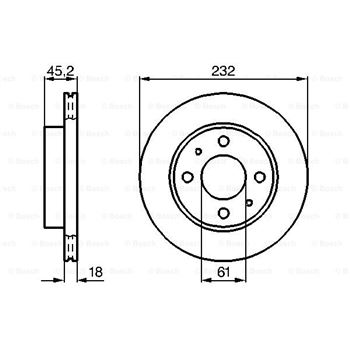 discos de freno coche - (BD566) Disco de freno BOSCH 0986478650