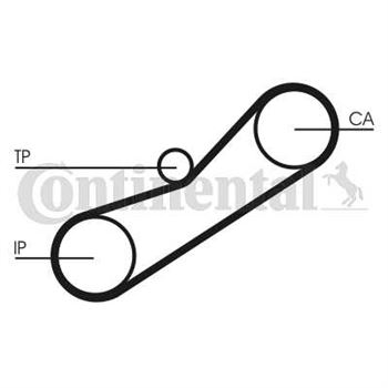 correa dentada arbol de levas - Correa dentada CONTITECH CT950