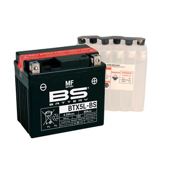baterias de moto - Batería BS Battery BTX5L-BS (con electrolito) | BS 300618