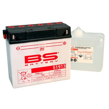 baterias de moto - Batería BS Battery 51913 (con electrolito) | BS 310542