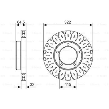 discos de freno coche - (BD 2135) Disco de freno BOSCH 0986479A64
