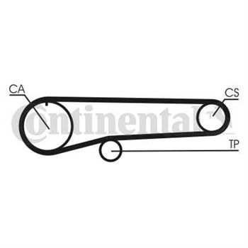 correa dentada arbol de levas - Correa dentada CONTITECH CT779