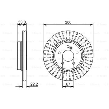 discos de freno coche - (BD1497) Disco de freno BOSCH 0986479653
