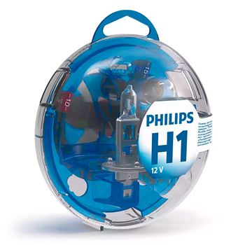 iluminacion coche - Estuche lámparas Philips kit H1 12V
