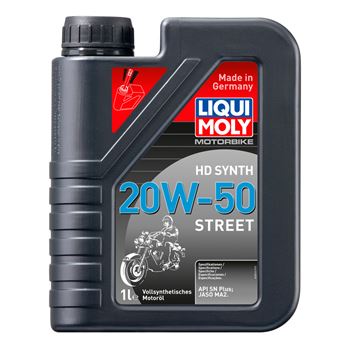 aceite moto 4t - Liqui Moly HD Synth 20w50 Street, 1L