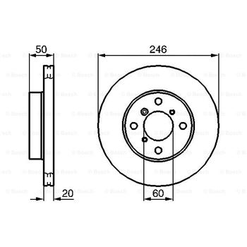 discos de freno coche - (BD741) Disco de freno BOSCH 0986478841