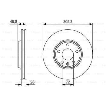 discos de freno coche - (BD1889) Disco de freno BOSCH 0986479R93