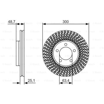 discos de freno coche - (BD1685) Disco de freno BOSCH 0986479701