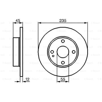 discos de freno coche - (BD199) Disco de freno BOSCH 0986478252