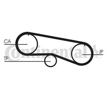 correa dentada arbol de levas - Correa dentada CONTITECH CT933