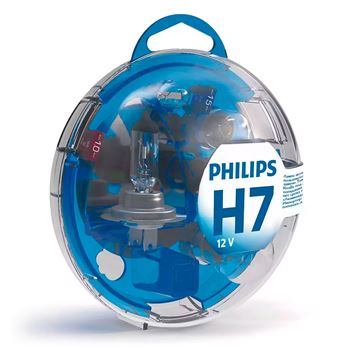 iluminacion coche - Estuche lámparas Philips kit H7 12V