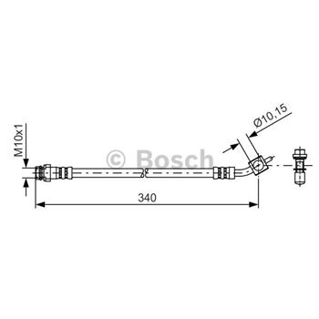 tubos flexibles de frenos - Tubo flexible de frenos BOSCH 1987481423