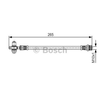 tubos flexibles de frenos - Tubo flexible de frenos BOSCH 1987481519