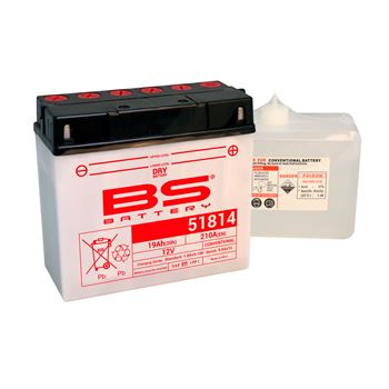 baterias de moto - Batería BS Battery 51814 (con electrolito) | BS 310545
