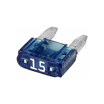 fusibles - Fusible mini con conector plano 15A, Azul
