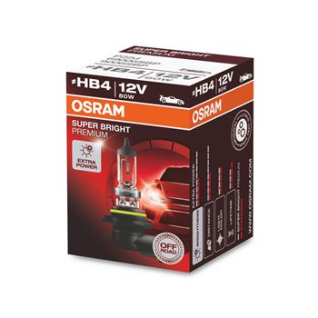 iluminacion coche - Lámpara HB4 12V 80W P22d Super Bright Premium | OSRAM 69006SBP