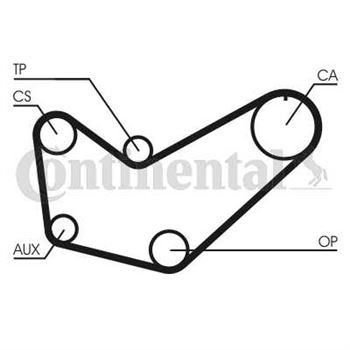 correa dentada arbol de levas - Correa dentada CONTITECH CT778