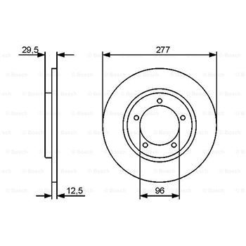 discos de freno coche - (BD1345) Disco de freno BOSCH 0986479487