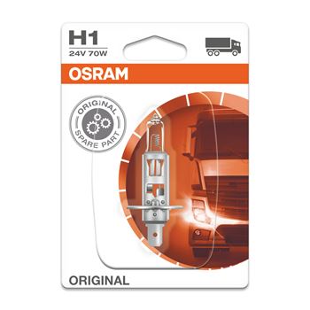 iluminacion coche - Lámpara H1 24V 70W P14.5s (1ud) | OSRAM 64155-01B