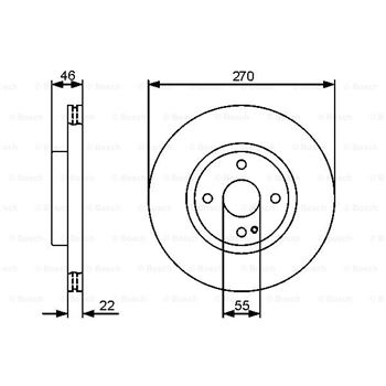 discos de freno coche - (BD1274) Disco de freno BOSCH 0986479472