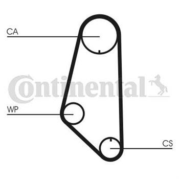 correa dentada arbol de levas - Correa dentada CONTITECH CT732