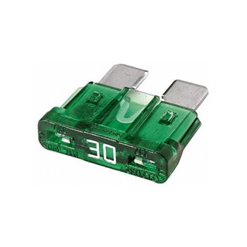 fusibles - Fusible estándar con conector plano 30A, Verde