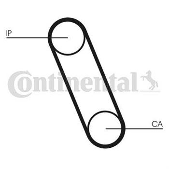 correa dentada arbol de levas - Correa dentada CONTITECH CT561