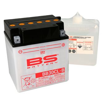 baterias de moto - Batería BS Battery BB30CL-B (con electrolito) | BS 310553