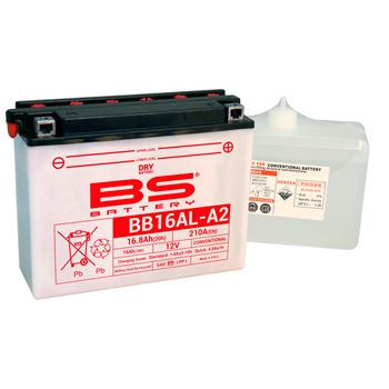 baterias de moto - Batería BS Battery BB16AL-A2 (con electrolito) | BS 310576