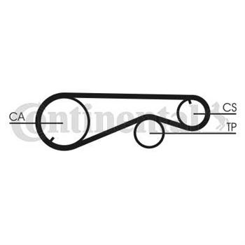 correa dentada arbol de levas - Correa dentada CONTITECH CT673