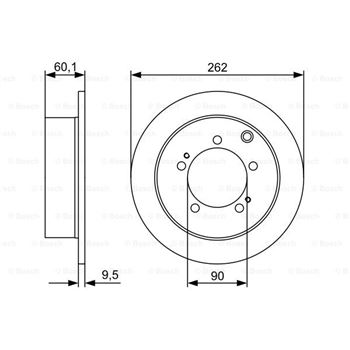 discos de freno coche - (BD1366) Disco de freno BOSCH 0986479512