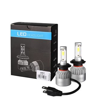 iluminacion coche - Kit bombillas LED H7 (CANBUS, 6500K) | LSC7
