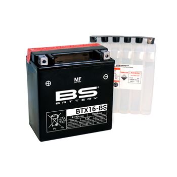 baterias de moto - Batería BS Battery BTX16-BS (con electrolito) | BS 300609