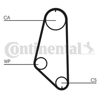 correa dentada arbol de levas - Correa dentada CONTITECH CT720