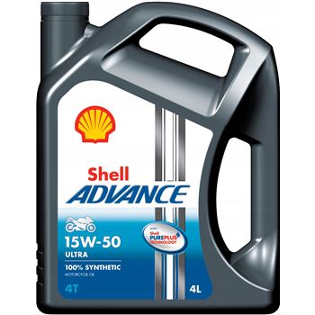aceite moto 4t - Shell Advance Ultra 4T 15w50 4L